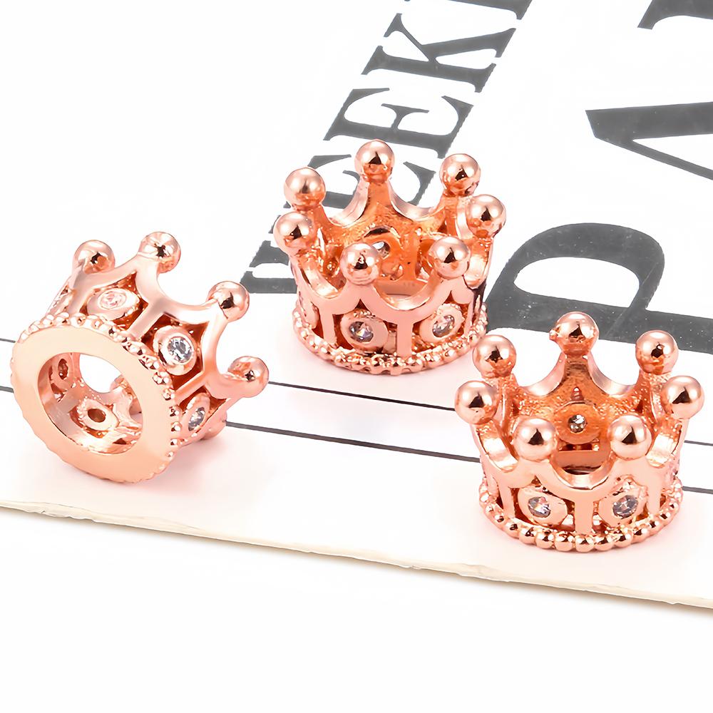 3pcs Metal Brass Crown Shape Charms Beads Pave Zircon Spacer Bead for DIY Charms Necklace Bracelet Jewelry Making Accessories рожевий колір золота
3pcs Metal Brass Crown Shape Charms Beads Pave Zircon Spacer Bead for DIY Charms Necklace Bracelet Jewelry Making Accessories рожевий колір золота