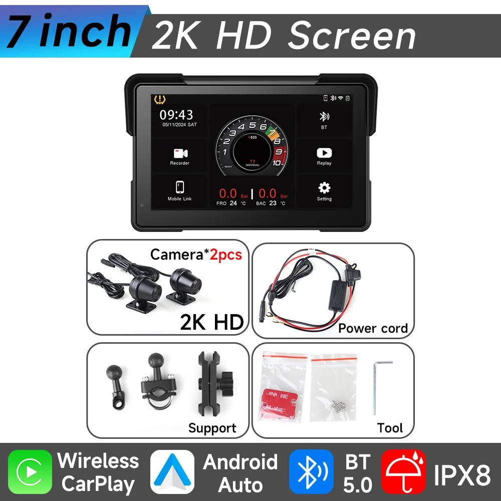 7 Inch Motorcycle Portable Navigation GPS Wireless Carplay Android Auto IP67 Waterproof Motorcycle 2K HD Touch Screen Display BT M772
7 Inch Motorcycle Portable Navigation GPS Wireless Carplay Android Auto IP67 Waterproof Motorcycle 2K HD Touch Screen Display BT M772