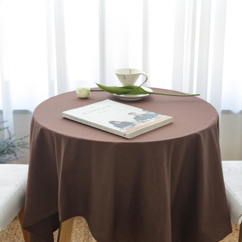 Brown Cotton Linen Tablecloth for 2 For 2 people
Brown Cotton Linen Tablecloth for 2 For 2 people