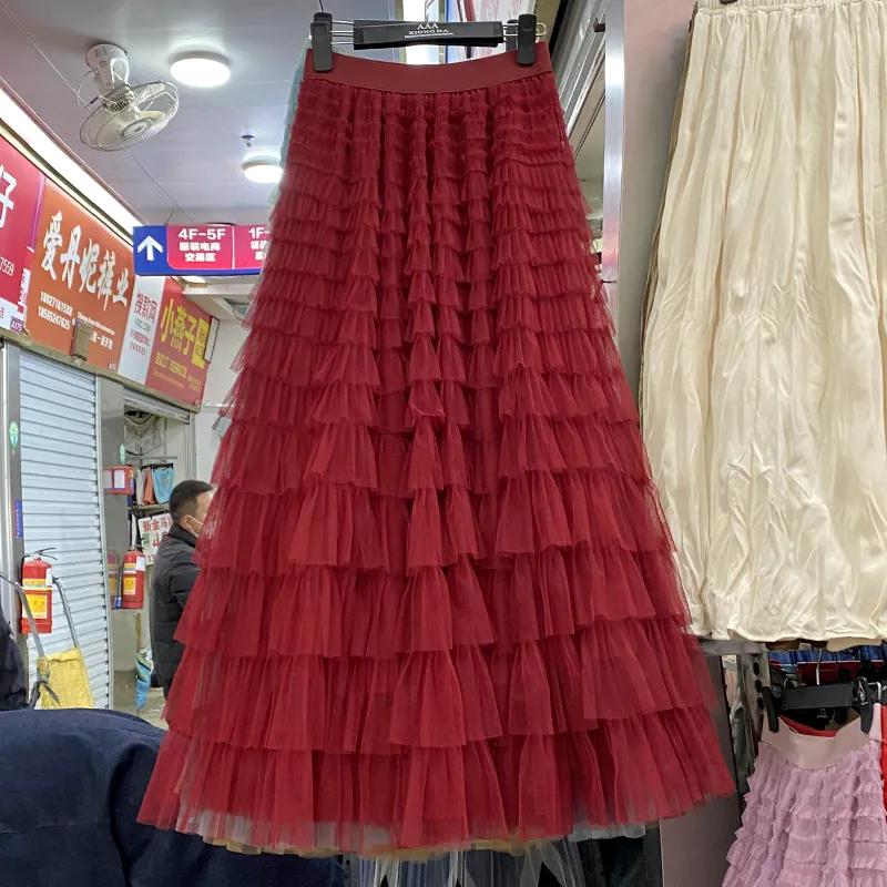 Women s Spring/Fall Mesh Skirt High-Waisted Slimming A-Line Skirt with Drape Pleated Skirt L
Women s Spring/Fall Mesh Skirt High-Waisted Slimming A-Line Skirt with Drape Pleated Skirt L