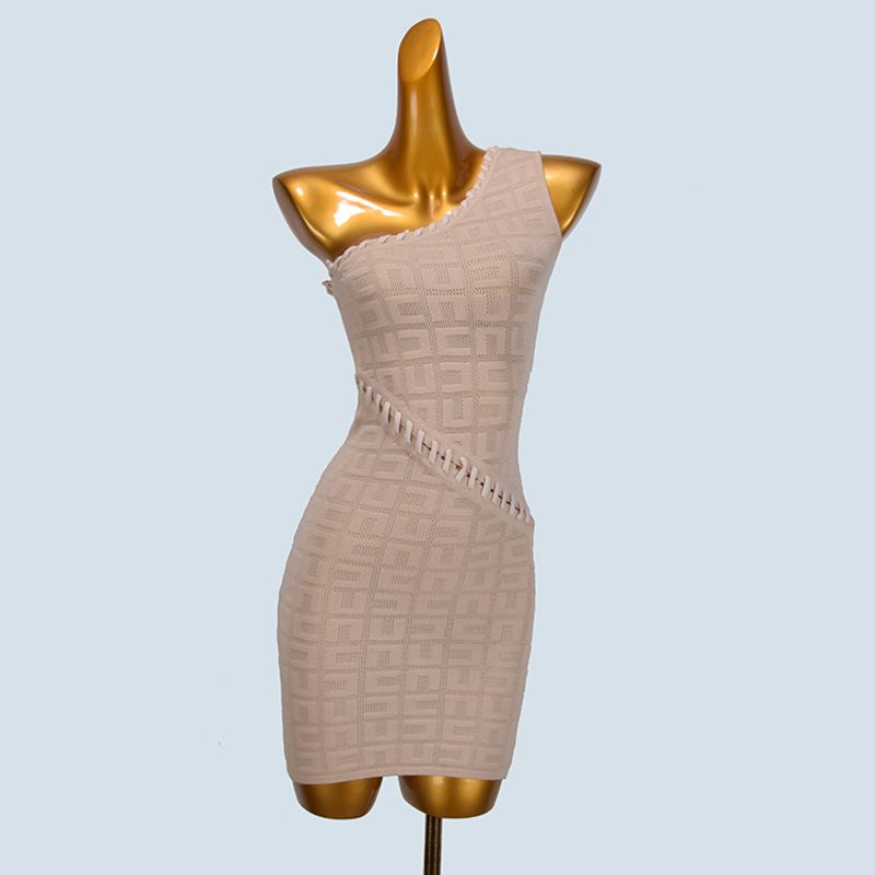 Pure Desire Sexy Sexy Knitting Sloping Shoulder Dress Women s Spring New Design Sense Niche Style Waist-Tight Slim Looking Bodycon Dress Apricot no strap metal hole All yards
Pure Desire Sexy Sexy Knitting Sloping Shoulder Dress Women s Spring New Design Sense Niche Style Waist-Tight Slim Looking Bodycon Dress Apricot no strap metal hole All yards
