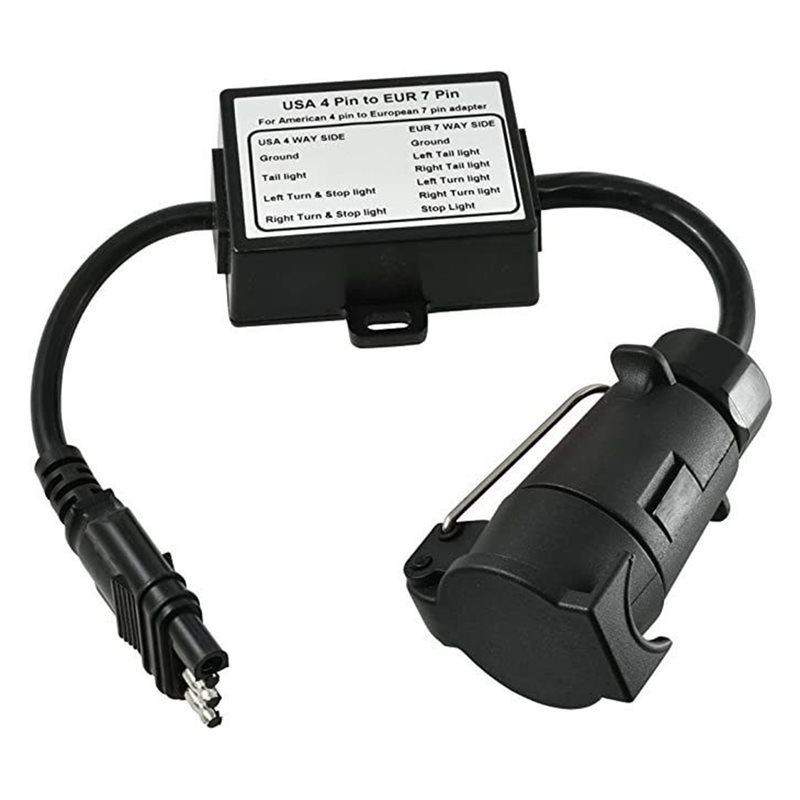 Car Trailer Light Splitter Adapter US 4 Way Flat To EU 7 Way Round Connector Converter Trailer Light Converter Car Accessories чёрный
Car Trailer Light Splitter Adapter US 4 Way Flat To EU 7 Way Round Connector Converter Trailer Light Converter Car Accessories чёрный