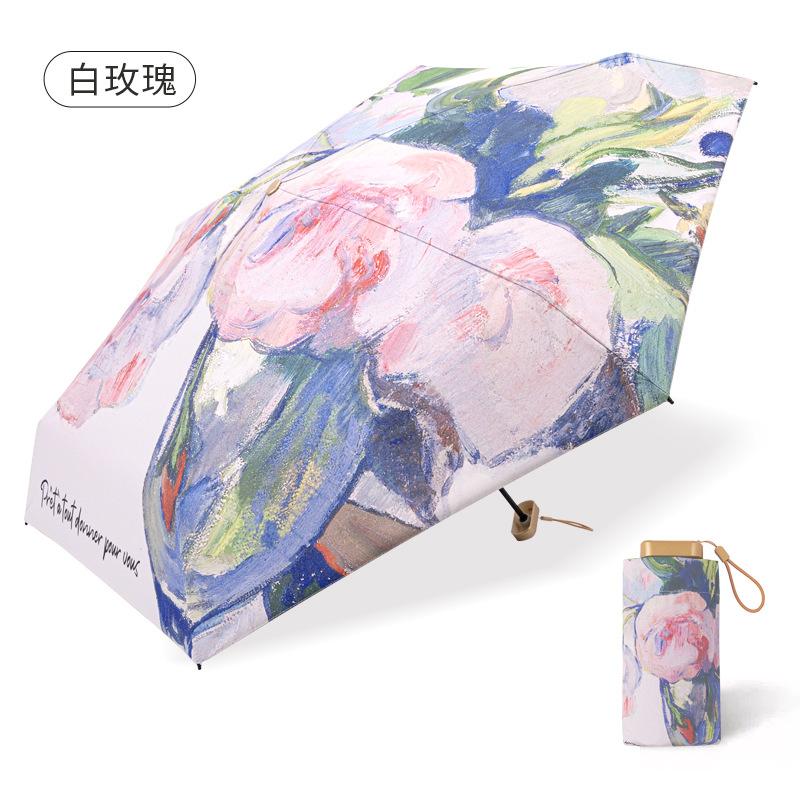 High-end Sunshade Umbrella Creative Rain Gear Mini Folding Umbrella Small and Portable Sun Protection and UV Protection Umbrella Iron&8K
High-end Sunshade Umbrella Creative Rain Gear Mini Folding Umbrella Small and Portable Sun Protection and UV Protection Umbrella Iron&8K