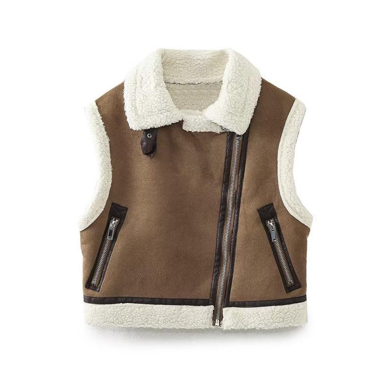 European & American Retro Women s Double-Sided Short Tank Vest - Winter Street Fashion XS коричневий
European & American Retro Women s Double-Sided Short Tank Vest - Winter Street Fashion XS коричневий