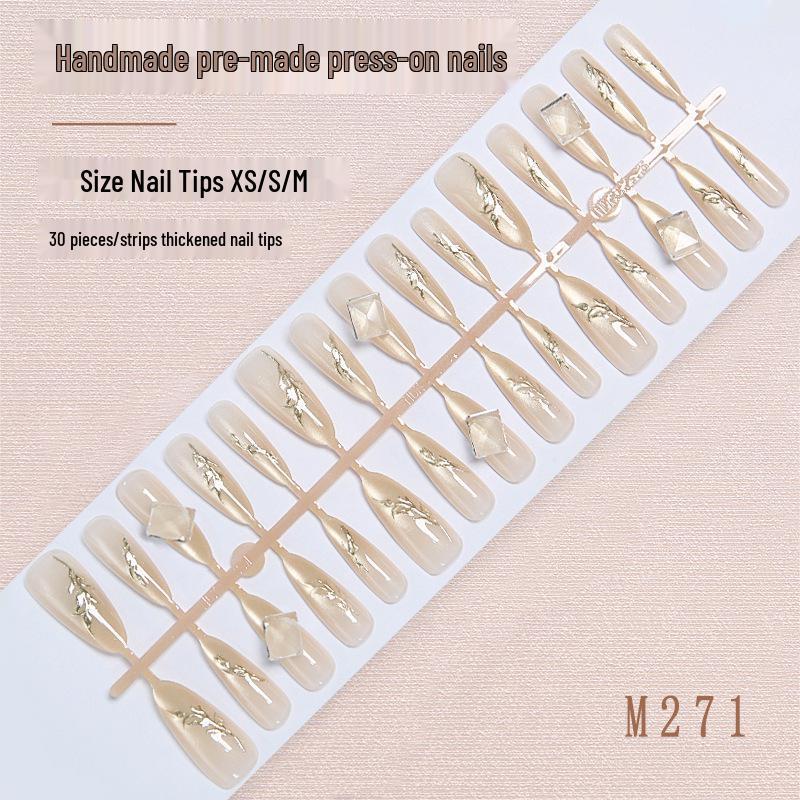 Autumn Luxury Gilded Nail Art: Handmade National Style Wear-On Nail Pieces & Small Grass Stickers
Autumn Luxury Gilded Nail Art: Handmade National Style Wear-On Nail Pieces & Small Grass Stickers