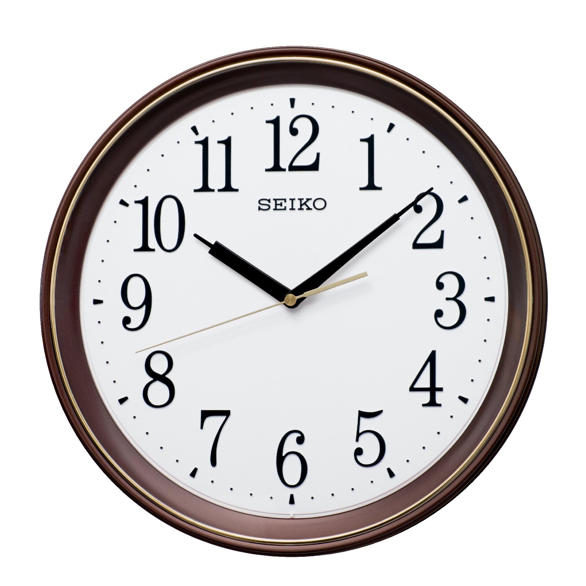 Часы настенные радиочасы Seiko аналоговые коричневые металлические диаметр 340 x 45 мм KX262B
Часы настенные радиочасы Seiko аналоговые коричневые металлические диаметр 340 x 45 мм KX262B