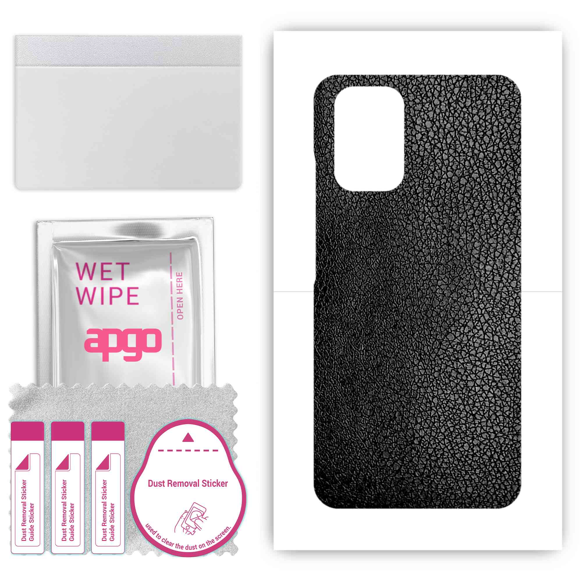 Apgo Protective Skin Sticker for the back compatible with Xiaomi Poco M5s, Wrap Film, Foil, Vinyl - Pattern Black Leather
Apgo Protective Skin Sticker for the back compatible with Xiaomi Poco M5s, Wrap Film, Foil, Vinyl - Pattern Black Leather
