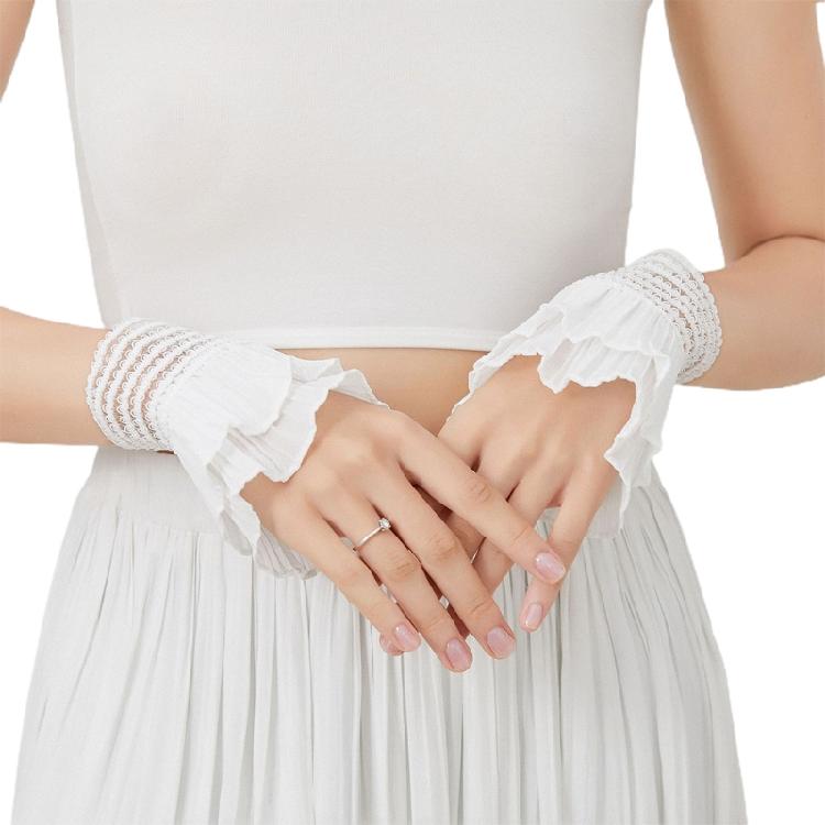 Retro Wrinkled Pleated Sleeve False Cuff Solid Color Sleeve Detachable Accessory 1
Retro Wrinkled Pleated Sleeve False Cuff Solid Color Sleeve Detachable Accessory 1