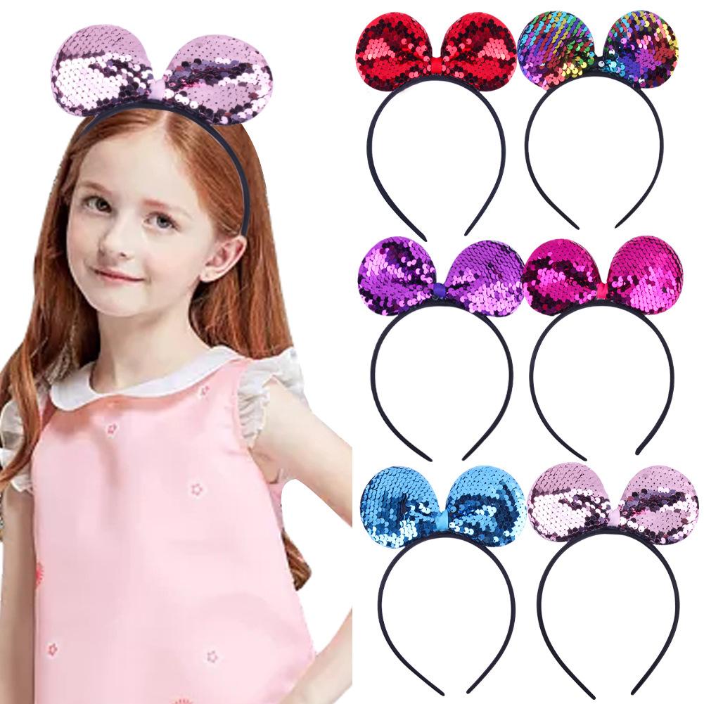 Shiny Sequin Mouse Ear Headband Cute Hair Hoop for Girls & Women Theme Birthday Party Accessory
Shiny Sequin Mouse Ear Headband Cute Hair Hoop for Girls & Women Theme Birthday Party Accessory
