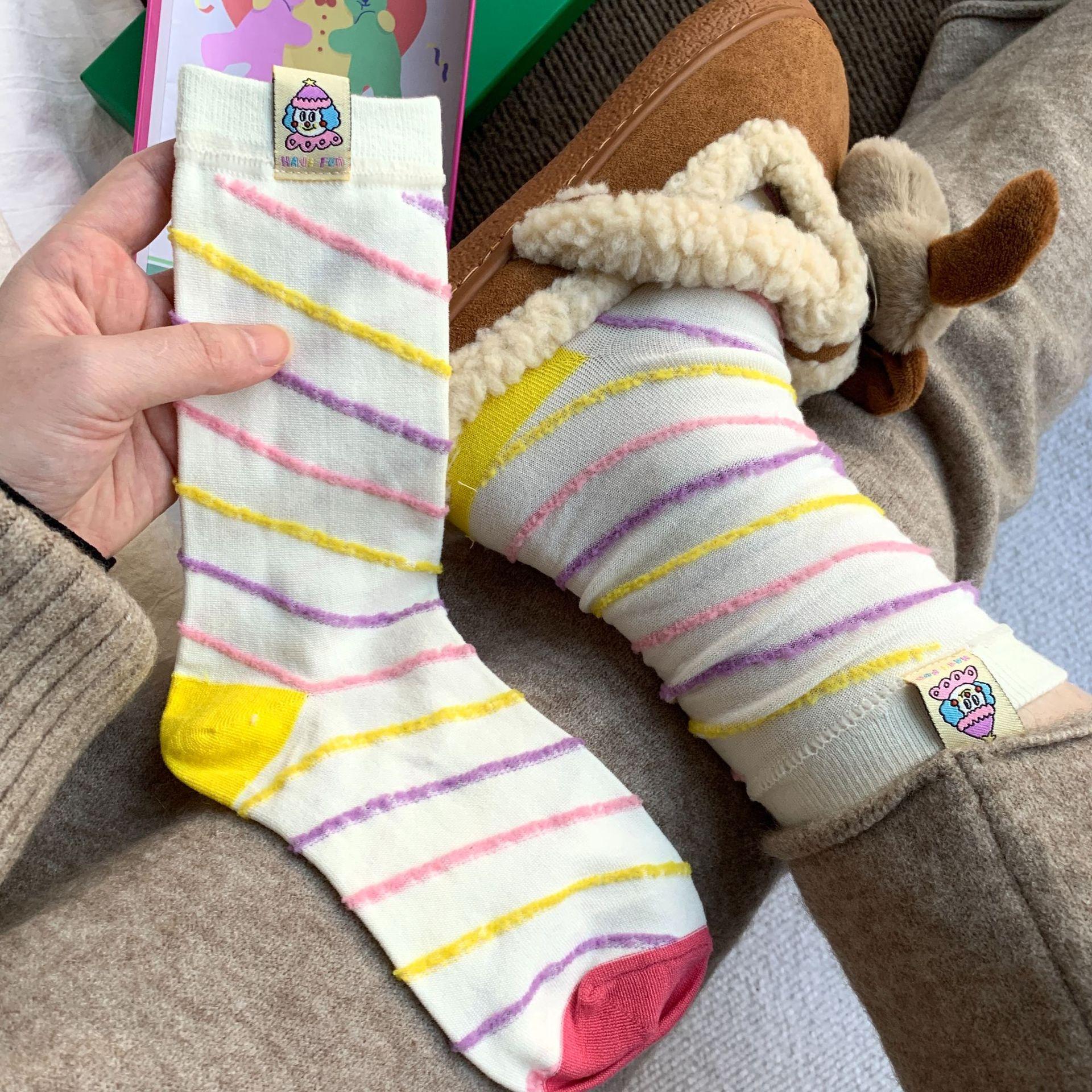 Circus Series Women s Socks Autumn Winter Korean Fashion Colorful Polka Dot Stripe Cute Breathable Sweat Absorbent Mid Calf Sock One Size
Circus Series Women s Socks Autumn Winter Korean Fashion Colorful Polka Dot Stripe Cute Breathable Sweat Absorbent Mid Calf Sock One Size