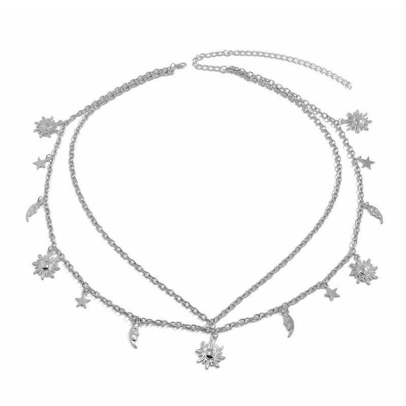 Metal Sun Moon Waist Chain For Women With Tassel Jewelry Gift For Summer Fashion білий
Metal Sun Moon Waist Chain For Women With Tassel Jewelry Gift For Summer Fashion білий