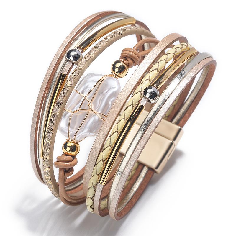 Летняя женская мода ювелирные изделия из ракушек в стиле барокко жемчужный браслет браслет хаки
Летняя женская мода ювелирные изделия из ракушек в стиле барокко жемчужный браслет браслет хаки