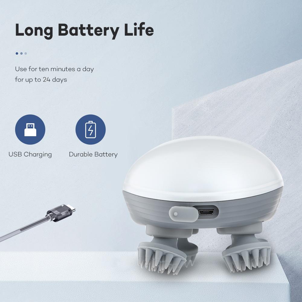 4 Silicone Electric Head Scalp Massager Pet Dual-purpose Portable Waterproof USB Head Scalp Massage Kneading Vibrating Device
4 Silicone Electric Head Scalp Massager Pet Dual-purpose Portable Waterproof USB Head Scalp Massage Kneading Vibrating Device