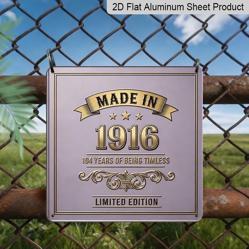 2D Flat 1pc, Vintage Series 1916 Style Square Aluminum Sign, Timeless Retro Style, Retro Enthusiast, Suitable Retro Showroom, Theme Wall 20*20cm
2D Flat 1pc, Vintage Series 1916 Style Square Aluminum Sign, Timeless Retro Style, Retro Enthusiast, Suitable Retro Showroom, Theme Wall 20*20cm