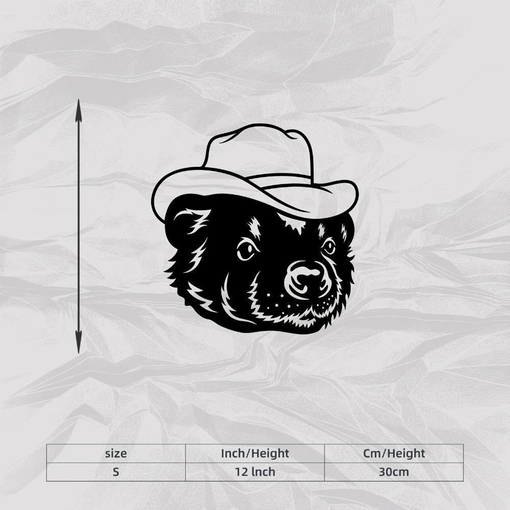 Western Metal Wall Art Cowboy Bear Sculpture Rust Resistant Home Decor for Living Room Garden Fence Christmas Gift S/30cm/12inch
Western Metal Wall Art Cowboy Bear Sculpture Rust Resistant Home Decor for Living Room Garden Fence Christmas Gift S/30cm/12inch