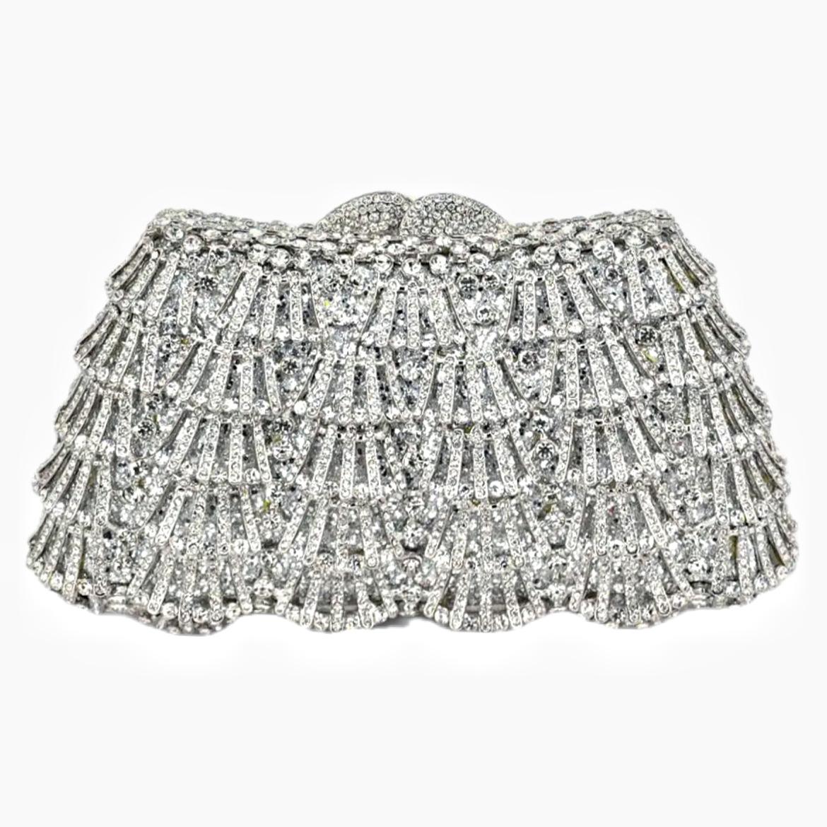 Hollow diamond dinner bag, socialite high-end banquet hand bag, Rhinestone bag
Hollow diamond dinner bag, socialite high-end banquet hand bag, Rhinestone bag