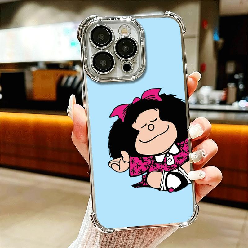 Mafalda Cartoon Cute Plating Phone Case For Iphone 16 17 Pro Max Air 16E 14 15 Plus 12 13 Mini Anti-Fall Airabag Cover iPhone 14
Mafalda Cartoon Cute Plating Phone Case For Iphone 16 17 Pro Max Air 16E 14 15 Plus 12 13 Mini Anti-Fall Airabag Cover iPhone 14