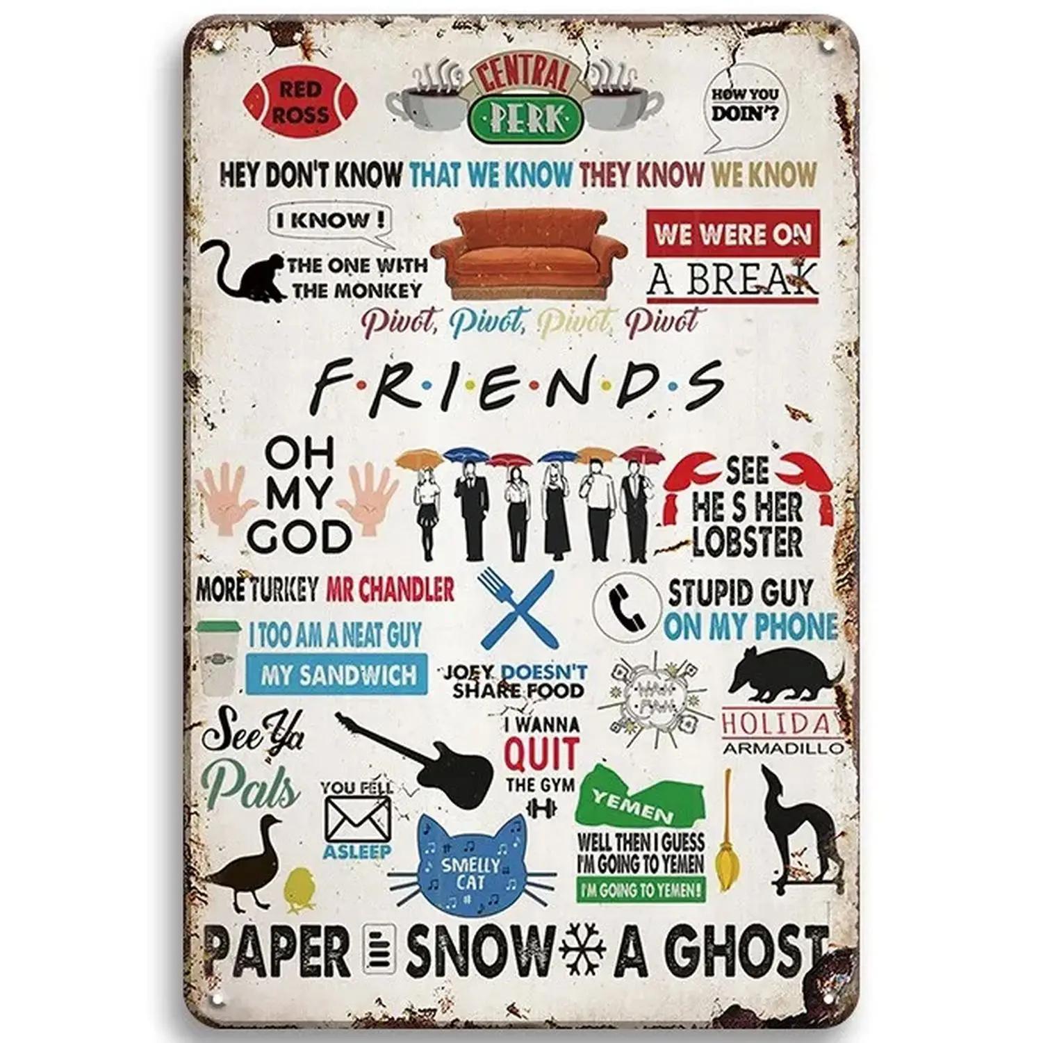 TV Show Central Perk Friends Metal Signs Decor Poster for Cafe Bar Pub Club Tin Sign Decorative Plaques Painting Wall Decoration 20x30 cm
TV Show Central Perk Friends Metal Signs Decor Poster for Cafe Bar Pub Club Tin Sign Decorative Plaques Painting Wall Decoration 20x30 cm