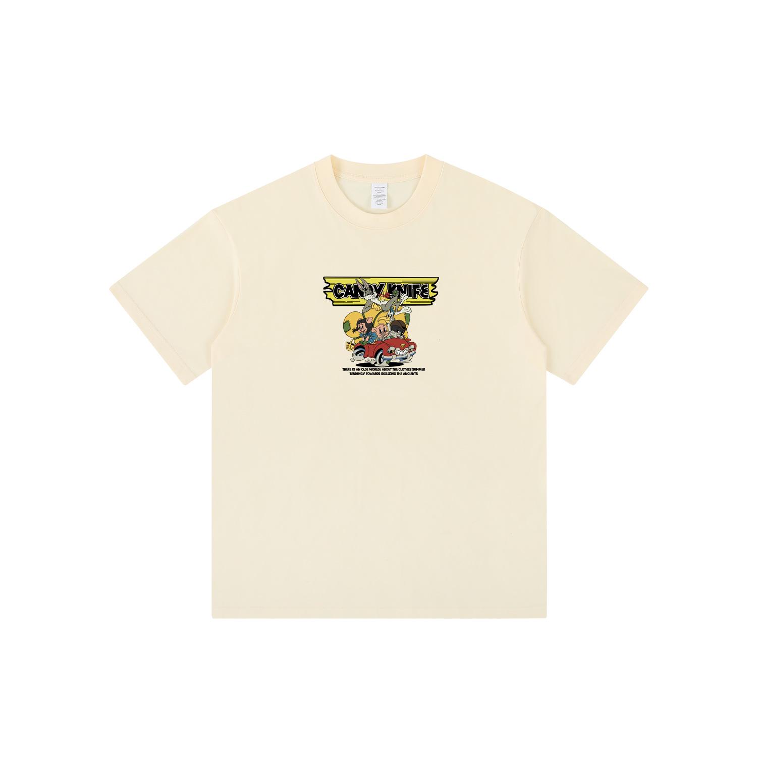Trendy Streetwear Cartoon Print Hip-Hop Unisex T-Shirt: Versatile Short Sleeve Casual Top L
Trendy Streetwear Cartoon Print Hip-Hop Unisex T-Shirt: Versatile Short Sleeve Casual Top L