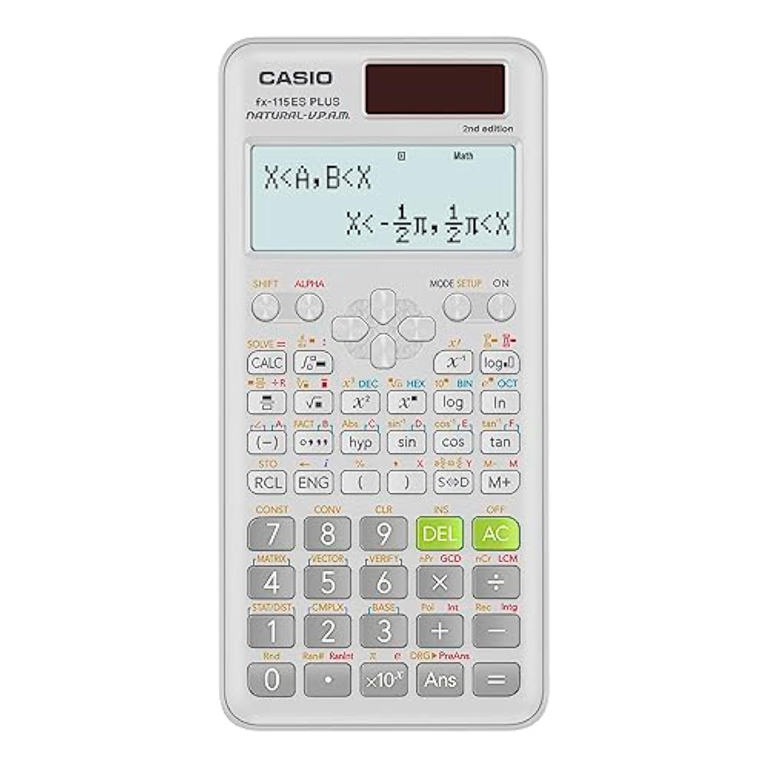 Casio Fx-115ESPLS2 Білий вдосконалений науковий калькулятор із природним дисплеєм
Casio Fx-115ESPLS2 Білий вдосконалений науковий калькулятор із природним дисплеєм