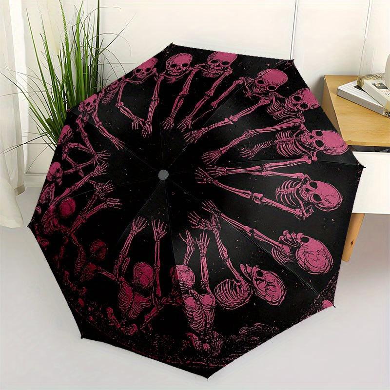 Spooky Skeleton Circle Dance Wall Art PrintUmbrella with Cute Design, Portable 3-Fold Compact Umbrella for Men & Women, Valentine s Day Mother s Day H
Spooky Skeleton Circle Dance Wall Art PrintUmbrella with Cute Design, Portable 3-Fold Compact Umbrella for Men & Women, Valentine s Day Mother s Day H