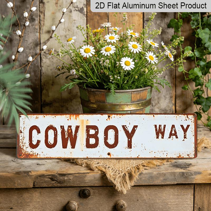 2D Flat 1pc, 15.7×3.94inch A Vintage-Style Metal Sign Featuring A 2D Flat Cowboy Design, Aluminum Decorative Sign, This Easy-To-Hang Tin Plaque 40cm x 10cm
2D Flat 1pc, 15.7×3.94inch A Vintage-Style Metal Sign Featuring A 2D Flat Cowboy Design, Aluminum Decorative Sign, This Easy-To-Hang Tin Plaque 40cm x 10cm