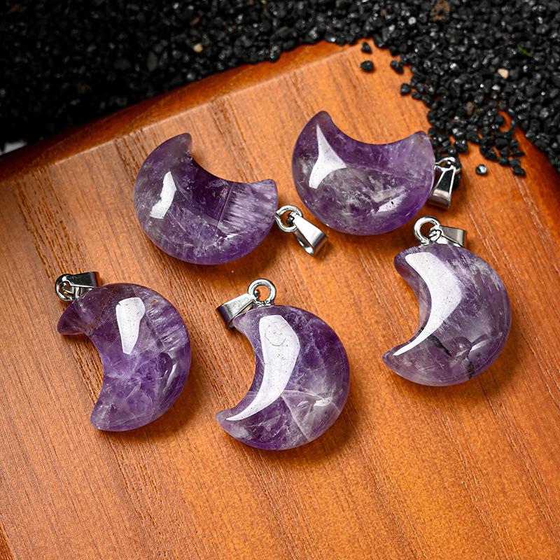Підвіска Місяць з натурального кристала - Аметист, Пірит, Рожевий Кварц, Зелений Авантюрин та Лазурит
Підвіска Місяць з натурального кристала - Аметист, Пірит, Рожевий Кварц, Зелений Авантюрин та Лазурит