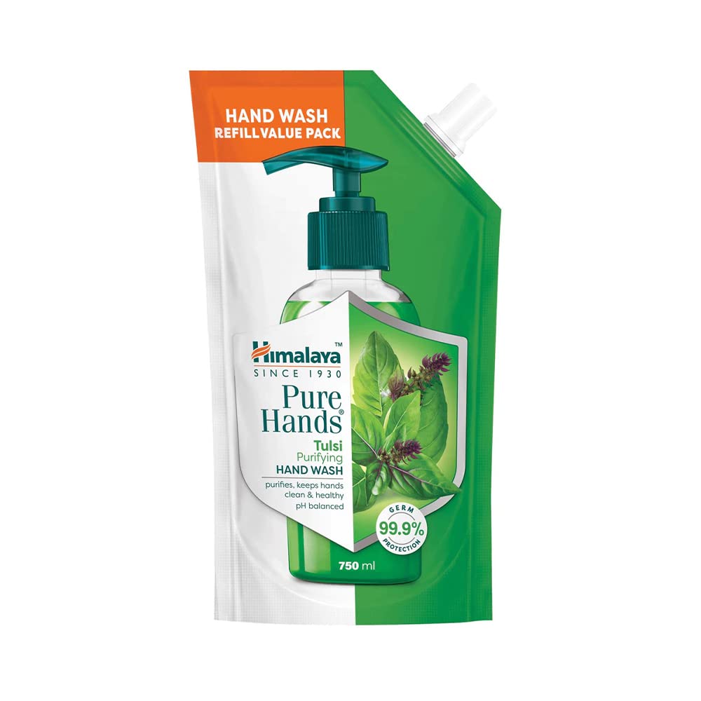 Himalaya Pure Hands Purifying Tulsi Hand Wash Refill 750ml | Gentle Skin-Friendly Cleanser With 99.9% Germ Protection For Soft & Healthy Hands
Himalaya Pure Hands Purifying Tulsi Hand Wash Refill 750ml | Gentle Skin-Friendly Cleanser With 99.9% Germ Protection For Soft & Healthy Hands