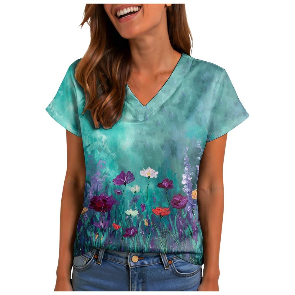 Women s V-neck printed casual day wear summer top XL
Women s V-neck printed casual day wear summer top XL