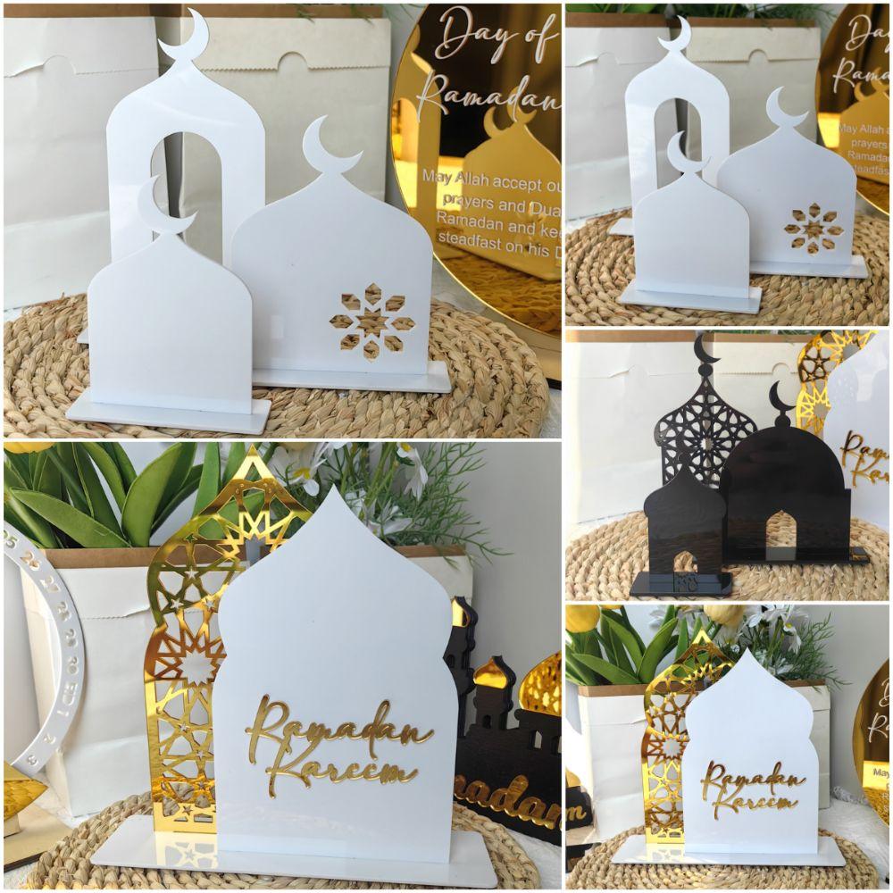 Moon Castle Eid Mubarak Figurine Black White Gold Desktop Decoration Festival Supplies BT501
Moon Castle Eid Mubarak Figurine Black White Gold Desktop Decoration Festival Supplies BT501