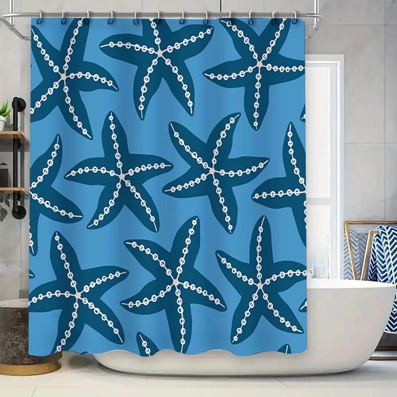 Blue Ocean Starfish Shower Curtain Waterproof Bath Decor Fabric Print W60H190(CM)-1 Pcs
Blue Ocean Starfish Shower Curtain Waterproof Bath Decor Fabric Print W60H190(CM)-1 Pcs