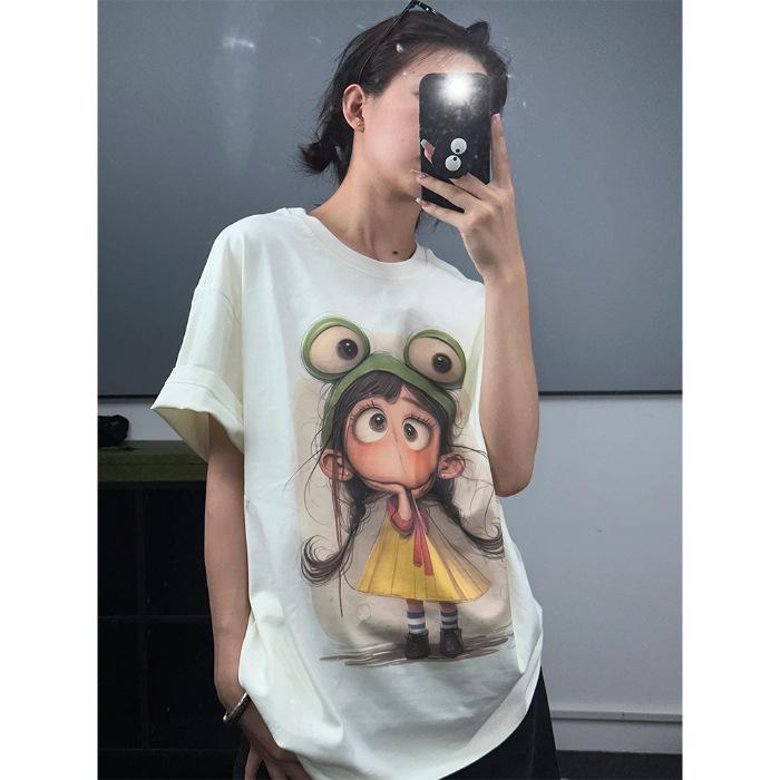 2025 лето анимационный стиль милая девушка модный бренд универсальная печать футболка с коротким рукавом свободный темперамент повседневный топ S
2025 лето анимационный стиль милая девушка модный бренд универсальная печать футболка с коротким рукавом свободный темперамент повседневный топ S
