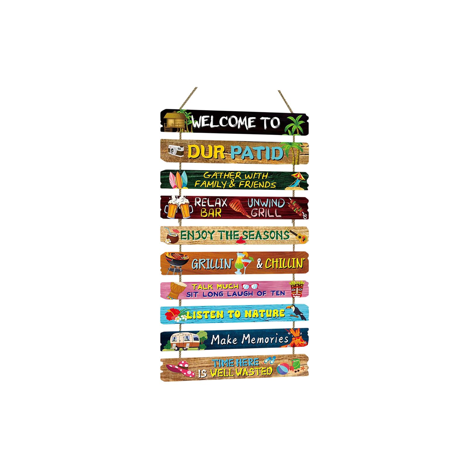 Outdoor Wooden Sign Decorative Plaque Hanging Wall Art Porch Backyard Rustic Style Multi-Layered Message Board for Home Garden Patio One Size
Outdoor Wooden Sign Decorative Plaque Hanging Wall Art Porch Backyard Rustic Style Multi-Layered Message Board for Home Garden Patio One Size