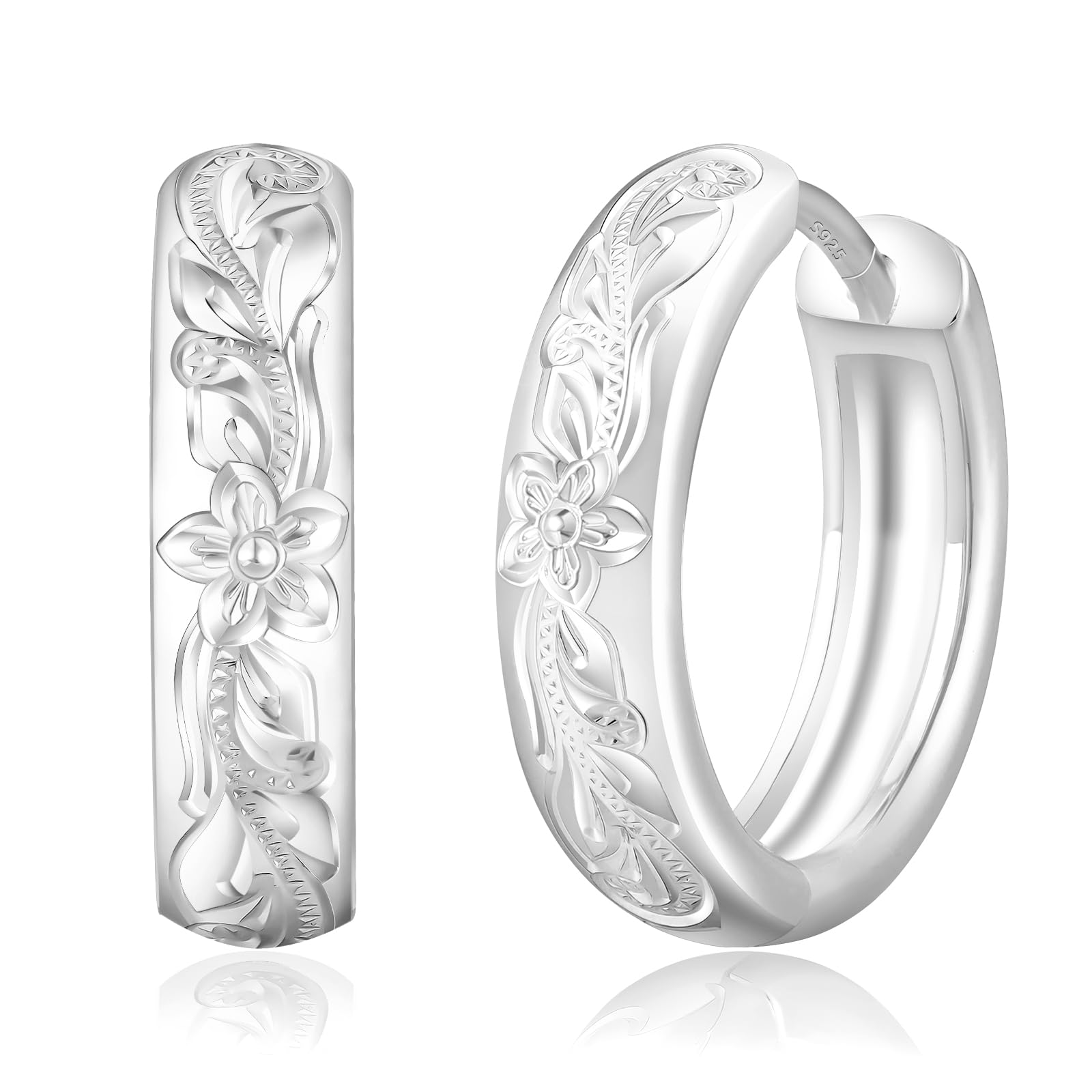 Hoop Hawaiian 15mm Carved Ring Both 14K Gold Silver Stylish 5 Petals KRKC&CO Earrings, Jewelry, Men s Earrings, Wave/Plumeria Earrings, Ears/Single
Hoop Hawaiian 15mm Carved Ring Both 14K Gold Silver Stylish 5 Petals KRKC&CO Earrings, Jewelry, Men s Earrings, Wave/Plumeria Earrings, Ears/Single