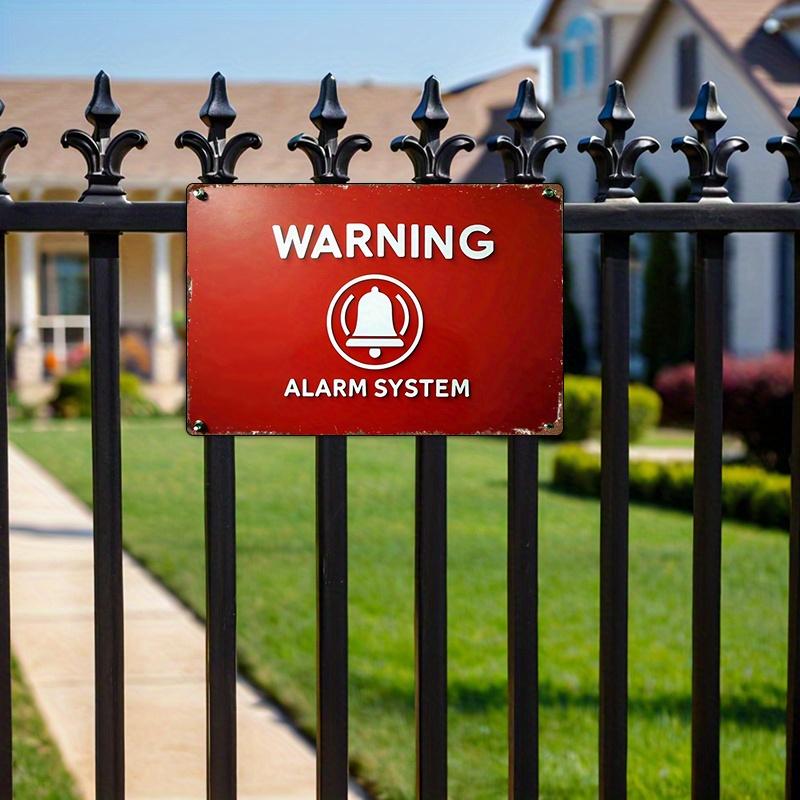 Metal Warning Sign Red Alarm System with Bell Icon WallMounted for Home Office Cafe Outdoor Use Unique Holiday Gift 20x30cm(7.8x11.8inch)
Metal Warning Sign Red Alarm System with Bell Icon WallMounted for Home Office Cafe Outdoor Use Unique Holiday Gift 20x30cm(7.8x11.8inch)