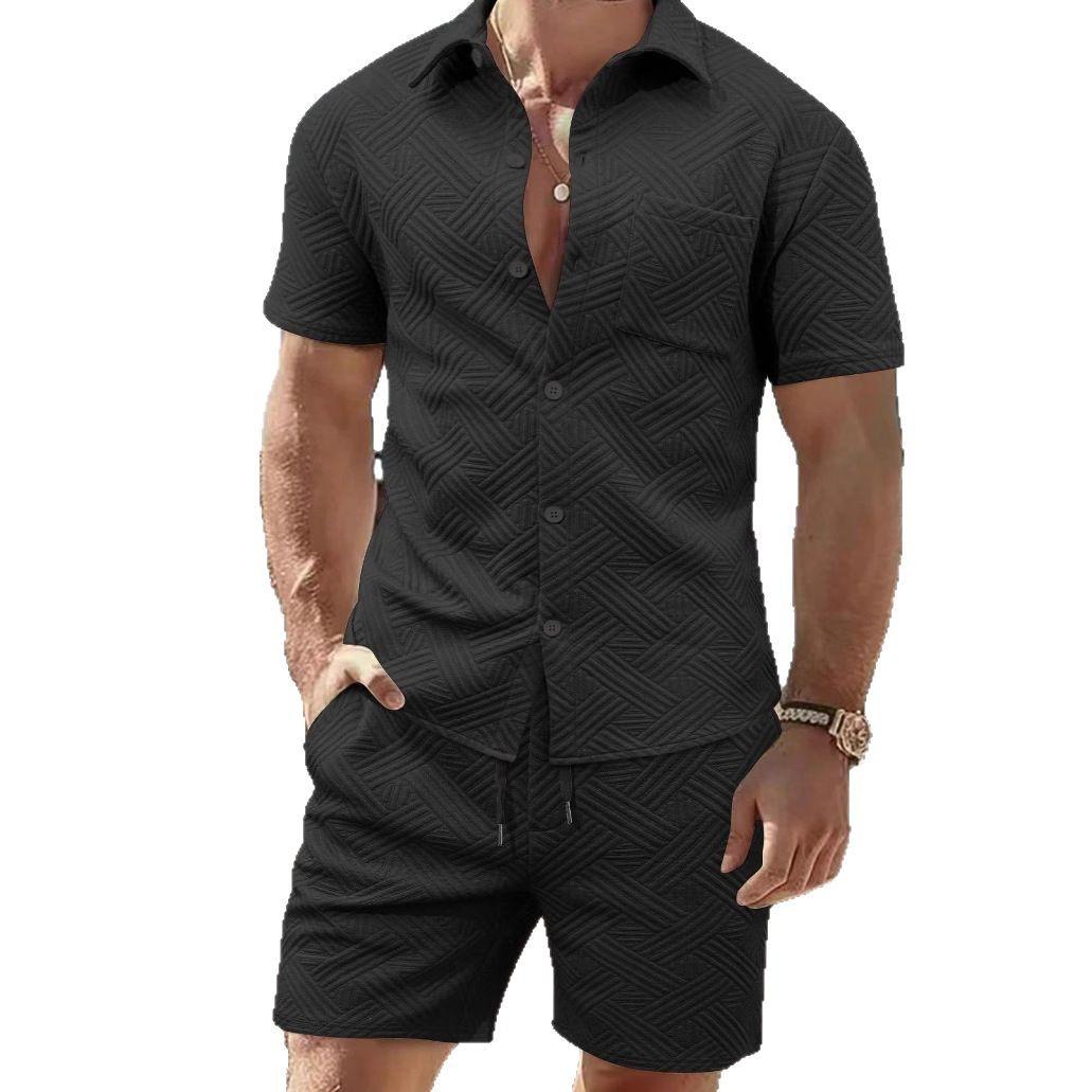 Men s Casual Short Sleeve Shirt and Shorts Set, Geometric Print, Breathable Fabric, Multiple Color S чёрный
Men s Casual Short Sleeve Shirt and Shorts Set, Geometric Print, Breathable Fabric, Multiple Color S чёрный