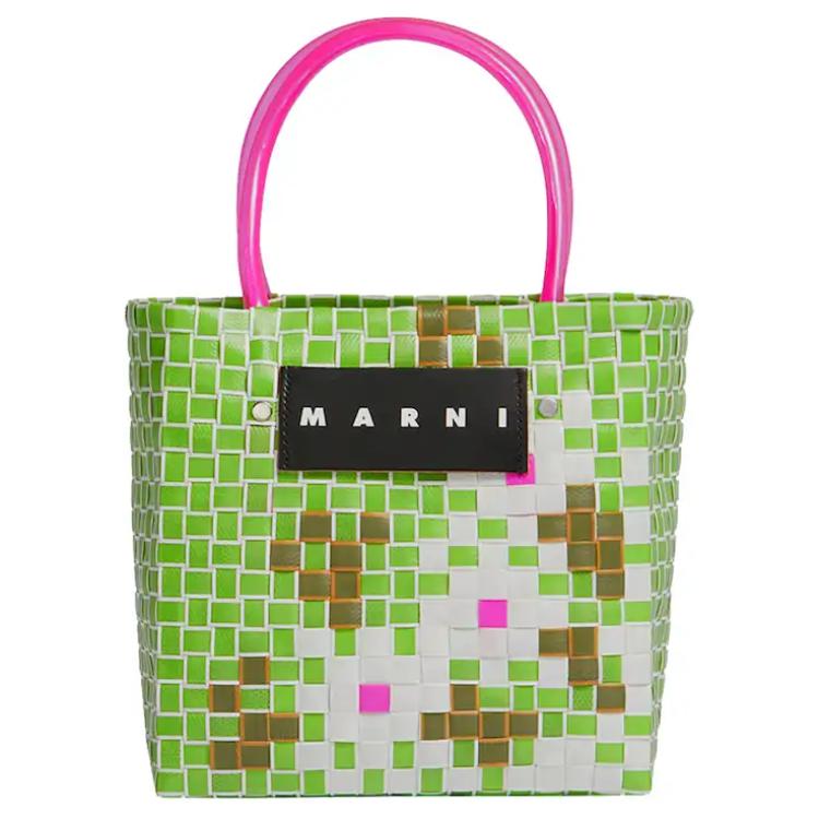 Marni Market Checkered Woven Floral Design Polypropylene Tote Bag Women Tote Bags Green SHMH0005NQRF081JQV32 Basic Set (Bag+Dust Bag)
Marni Market Checkered Woven Floral Design Polypropylene Tote Bag Women Tote Bags Green SHMH0005NQRF081JQV32 Basic Set (Bag+Dust Bag)