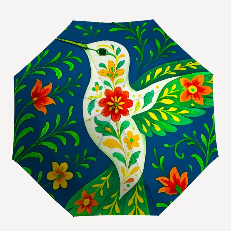 1pc Hummingbird Floral Automatic Open/Close Exquisite Umbrella - Compact Travel Umbrella, 8-Rib Heavy-Duty Construction, Ideal Gift, Outdoor
1pc Hummingbird Floral Automatic Open/Close Exquisite Umbrella - Compact Travel Umbrella, 8-Rib Heavy-Duty Construction, Ideal Gift, Outdoor