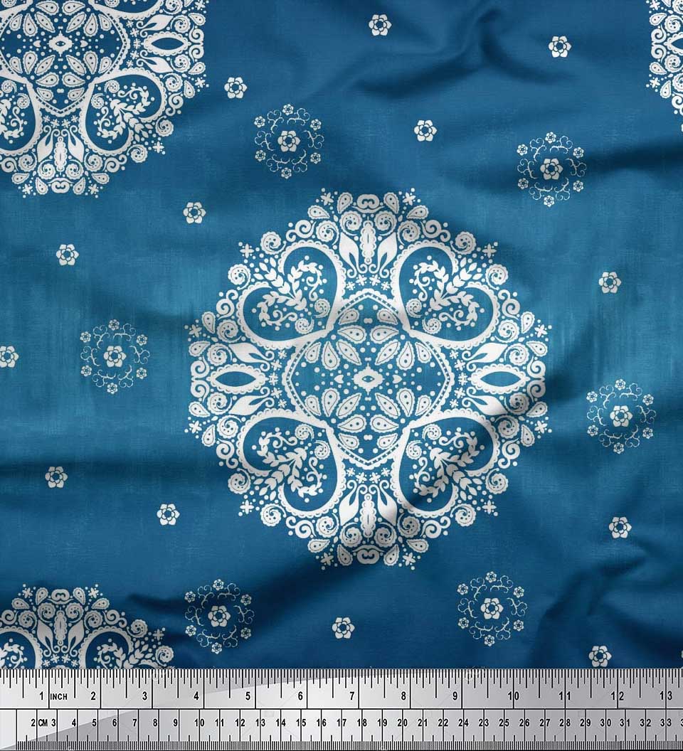 Soimoi Japan Crepe Satin Fabric Mandala Декоративная ткань для печати на метр 42 дюйма 42 Inch Wide - Poly Crepe синий
Soimoi Japan Crepe Satin Fabric Mandala Декоративная ткань для печати на метр 42 дюйма 42 Inch Wide - Poly Crepe синий