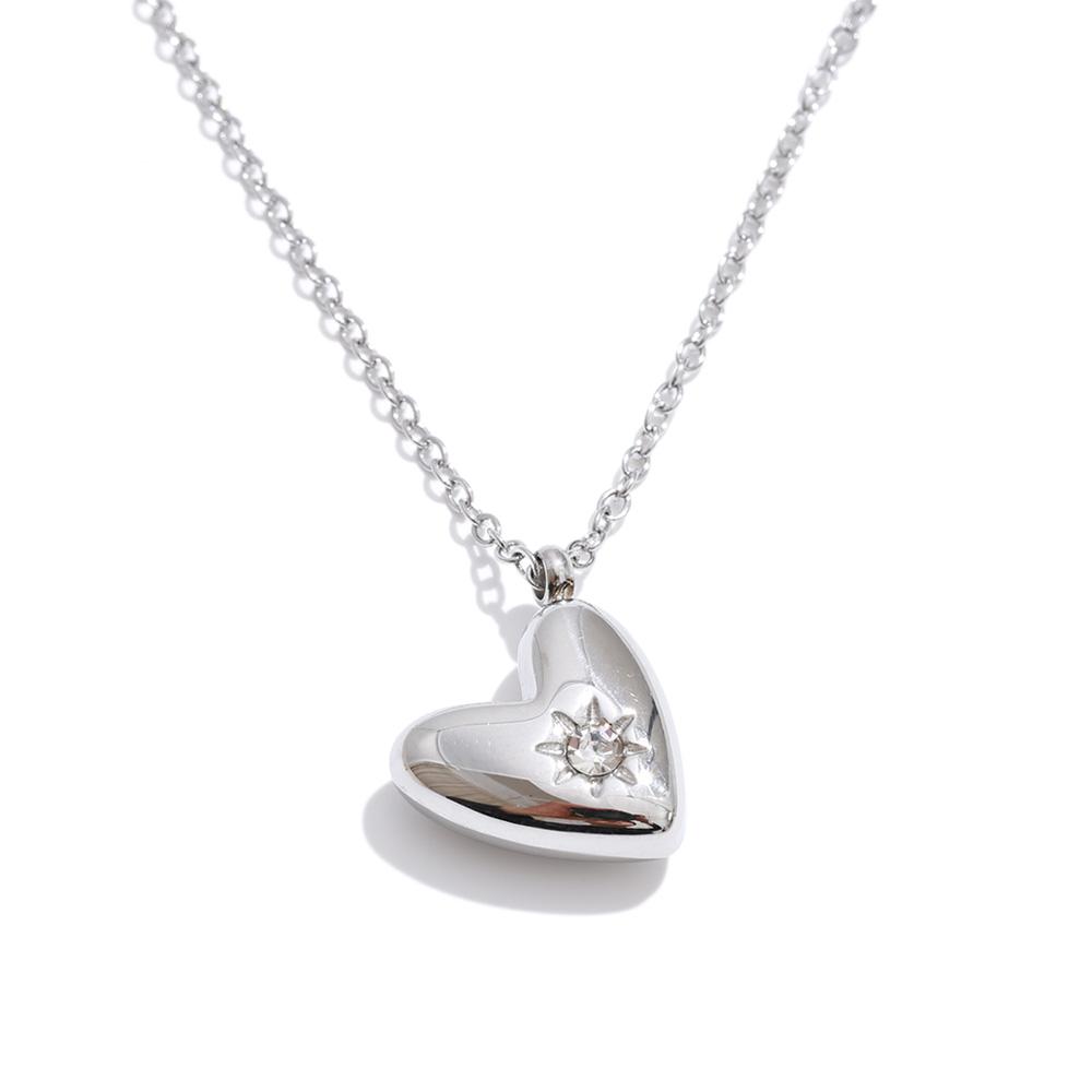 Yhpup Valentine s Day Gift Stainless Steel Zirconia Heart Drop Necklace for Women Romantic Fashion Gold Color Pendant Jewelry
Yhpup Valentine s Day Gift Stainless Steel Zirconia Heart Drop Necklace for Women Romantic Fashion Gold Color Pendant Jewelry