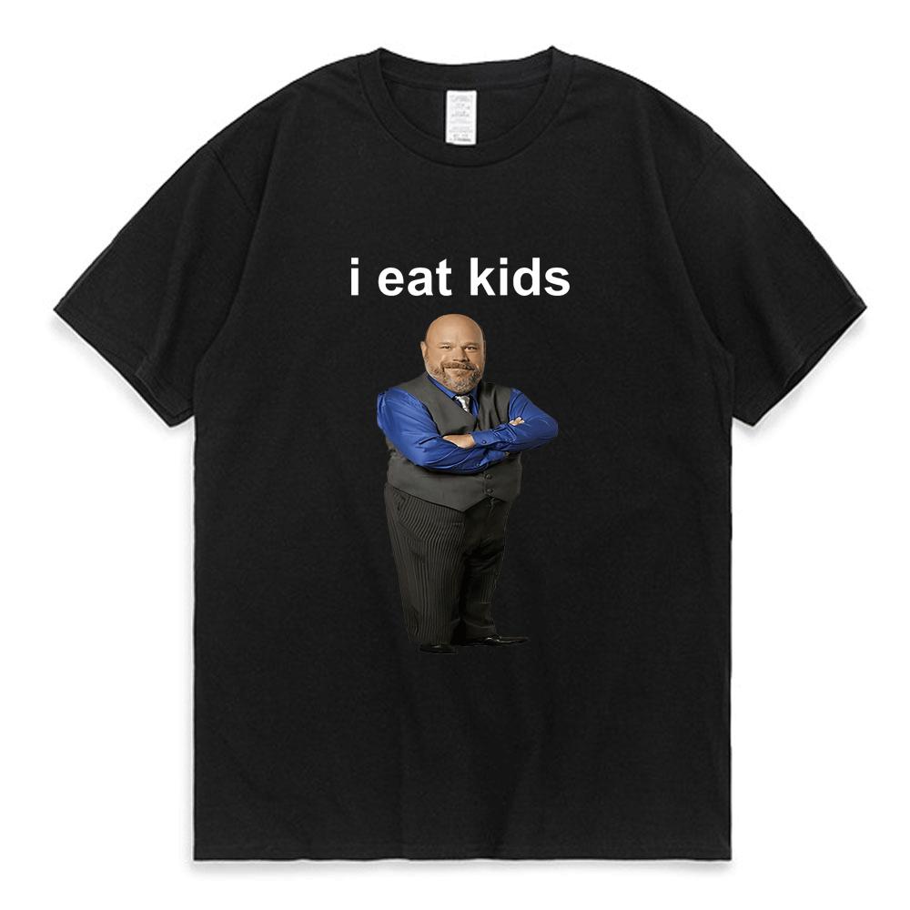 Забавная футболка Bertram Eats Kids I Eat Kids, футболки с короткими рукавами из чистого хлопка для мальчиков и девочек, повседневная свободная уличная футболка в стиле Харадзюку
Забавная футболка Bertram Eats Kids I Eat Kids, футболки с короткими рукавами из чистого хлопка для мальчиков и девочек, повседневная свободная уличная футболка в стиле Харадзюку