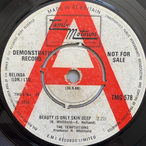 7inch Record TEMPTATIONS Beauty Is Only Skin Deep TMG578PROMO Tamla Motown 1966 UK SoulFunk Used
7inch Record TEMPTATIONS Beauty Is Only Skin Deep TMG578PROMO Tamla Motown 1966 UK SoulFunk Used