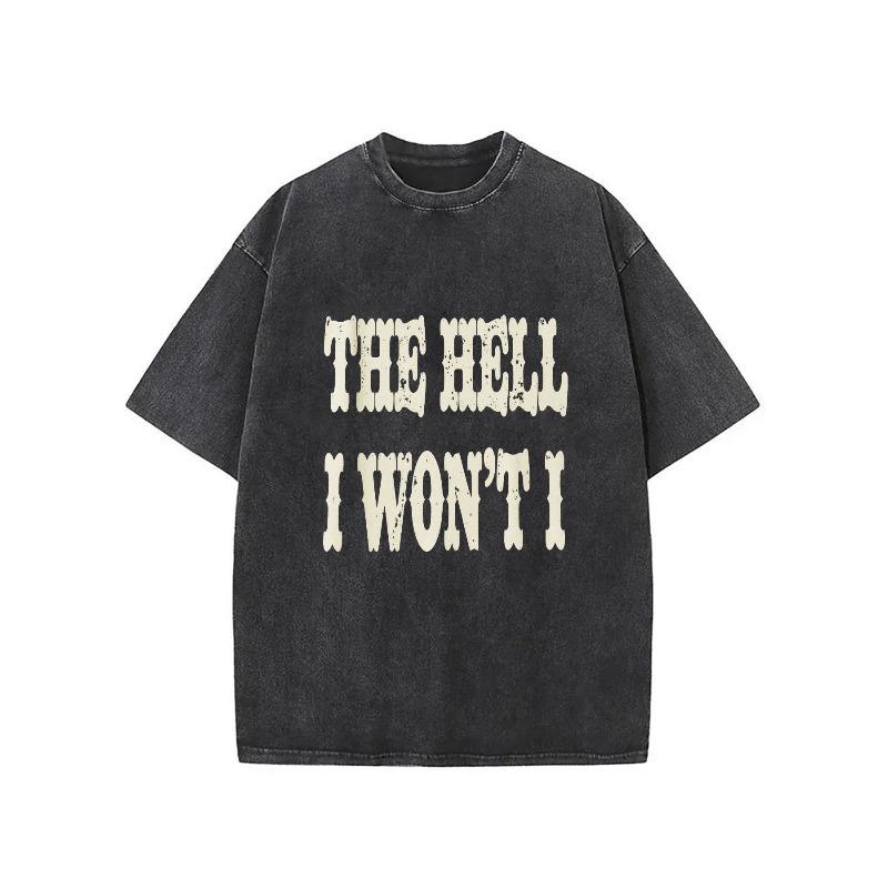European Size Vintage Washed-Out Black Crew Neck T-Shirt - THE HELL I WON T I Bold Graphic Tee | Casual Short Sleeves, Soft Fabric S чёрный
European Size Vintage Washed-Out Black Crew Neck T-Shirt - THE HELL I WON T I Bold Graphic Tee | Casual Short Sleeves, Soft Fabric S чёрный