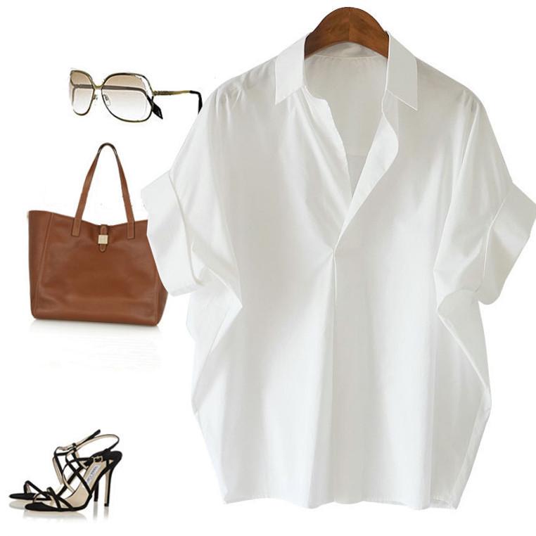 Women s Retro Hong Kong Style Batwing Sleeve White Shirt - Summer Fashion Loose Top M хаки
Women s Retro Hong Kong Style Batwing Sleeve White Shirt - Summer Fashion Loose Top M хаки