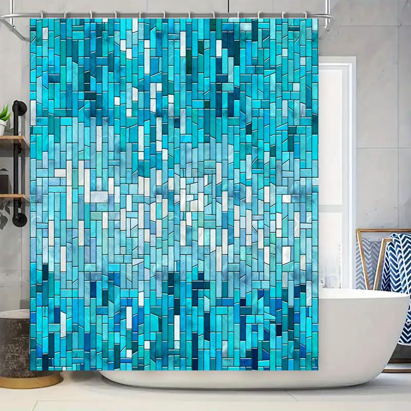 Синяя Мозаичная Шторка для Душа Водонепроницаемый Декор для Ванной Комнаты W60H190(CM)-1 Pcs
Синяя Мозаичная Шторка для Душа Водонепроницаемый Декор для Ванной Комнаты W60H190(CM)-1 Pcs