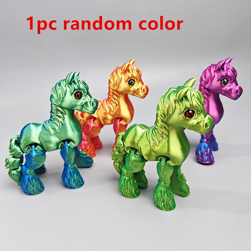 1pc Random Color All-in-one Molding 3D Printed Horse Simulated Statue Cute Horse Joint Tail Movable Figurine Office Home Decor
1pc Random Color All-in-one Molding 3D Printed Horse Simulated Statue Cute Horse Joint Tail Movable Figurine Office Home Decor