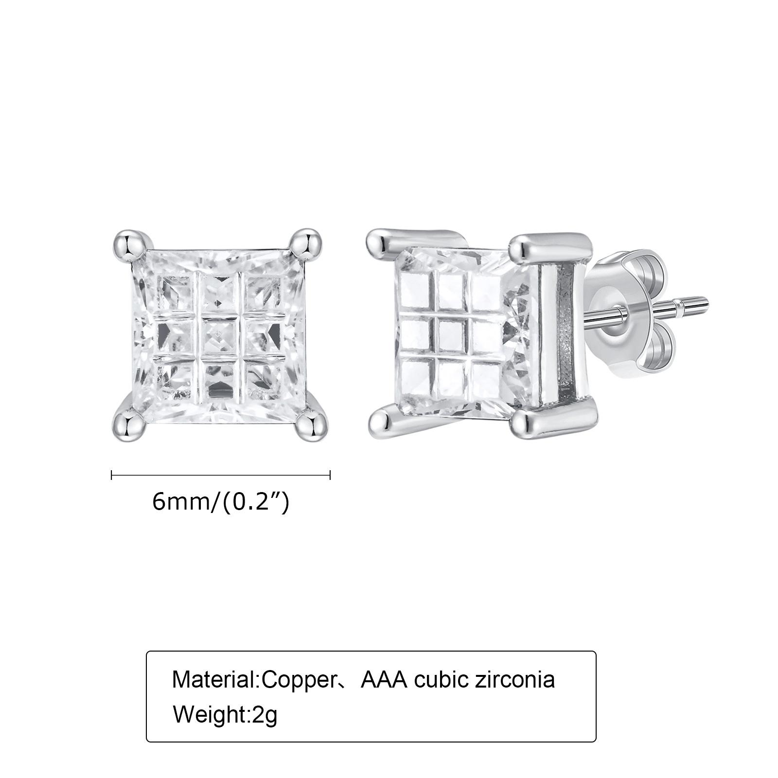 Trendy CZ Stone Metal Unisex Geometric Stud Earrings For Women Men, Luxury Bling AAA Cubic Zirconia Earring Ear Jewelry Gifts
Trendy CZ Stone Metal Unisex Geometric Stud Earrings For Women Men, Luxury Bling AAA Cubic Zirconia Earring Ear Jewelry Gifts