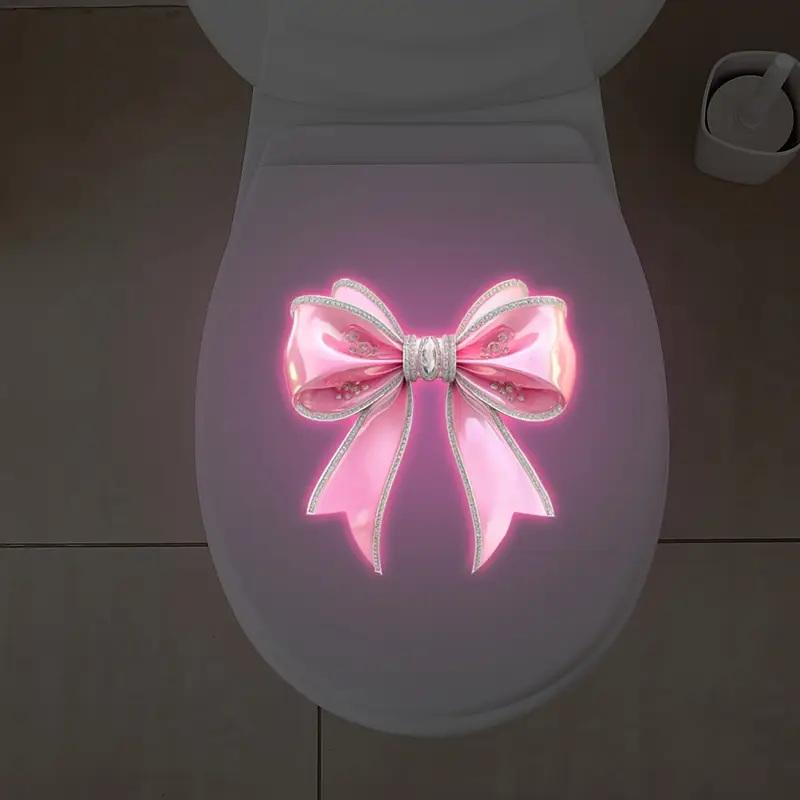 Pink Bowknot Toilet Sticker Glow Luminous Toilet Seat Cover Sticker Waterproof Self-Adhesive Decal Wall Stickers Home Decor 1pc
Pink Bowknot Toilet Sticker Glow Luminous Toilet Seat Cover Sticker Waterproof Self-Adhesive Decal Wall Stickers Home Decor 1pc