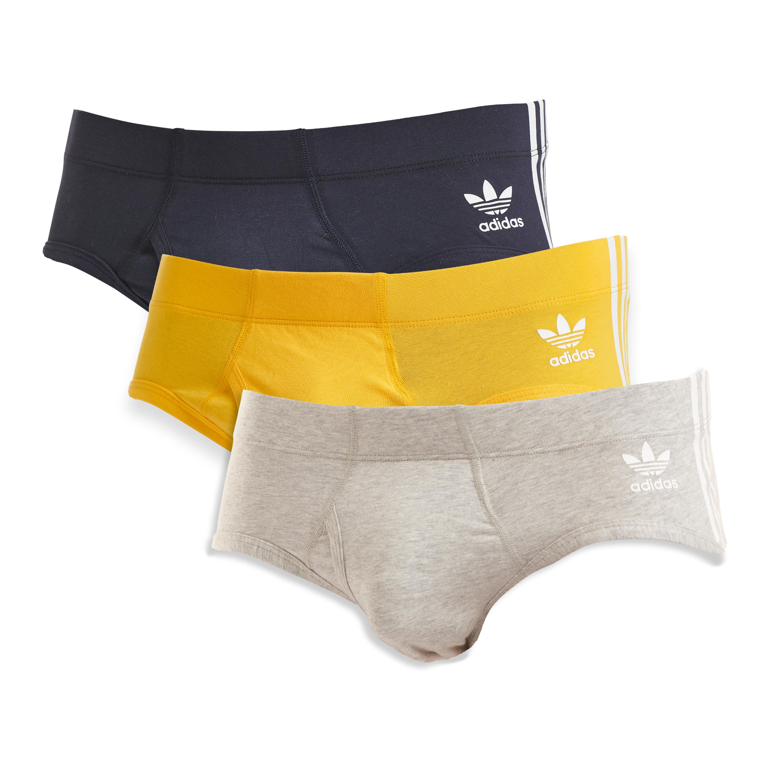 Adidas Originals Dopamine Elastic Quick-Dry Triangle Underwear 3-Pack Men Underwear Navy-Blue Orange Gray 4A1M50-937 M
Adidas Originals Dopamine Elastic Quick-Dry Triangle Underwear 3-Pack Men Underwear Navy-Blue Orange Gray 4A1M50-937 M