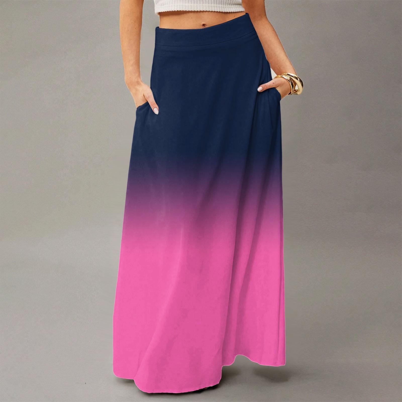 Женская повседневная складная юбка макси с градиентным принтом, высокой талией, карманом, драпировкой, свободного кроя M тёмно-синий
Женская повседневная складная юбка макси с градиентным принтом, высокой талией, карманом, драпировкой, свободного кроя M тёмно-синий